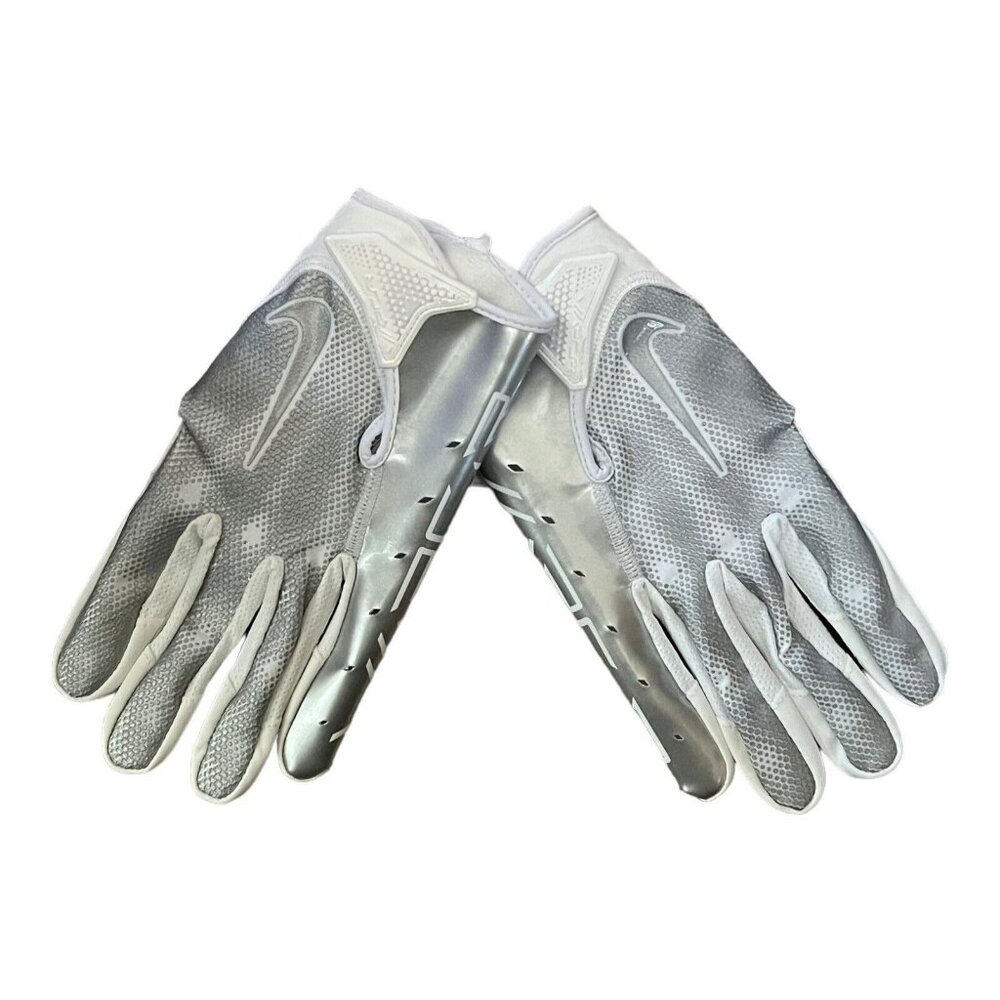 Nike Vapor Jet 7.0 Football Gloves Silver-White Unisex Size 2XL DR5111-145